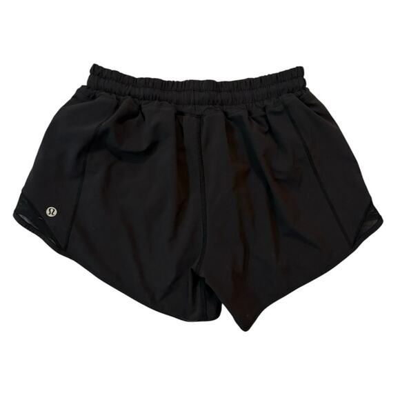 Lululemon Running Shorts Black 6 Tall - Picture 2 of 3
